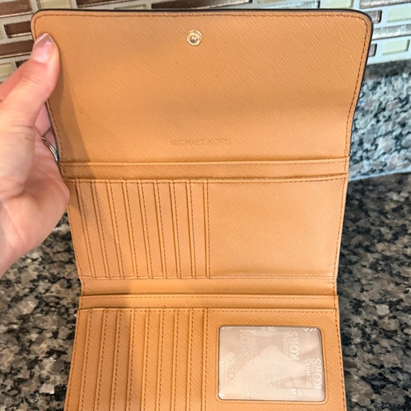 Michael Kors White Wallet with Gold Accents - Picture 3 of 4
